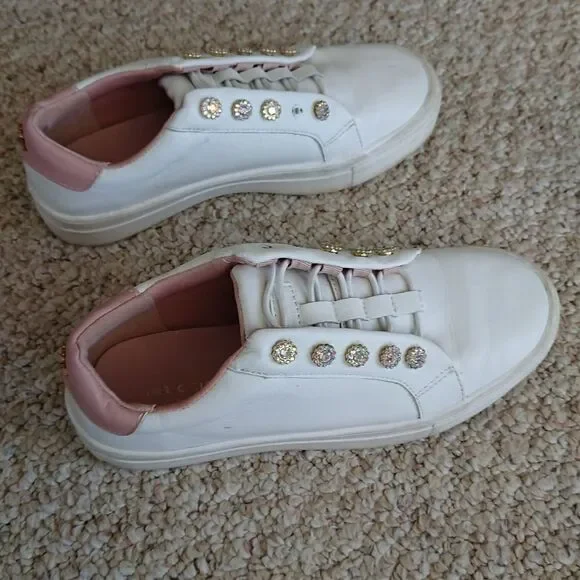 KURT GEIGER LONDONLeather Liviah Sneakers size 5.5 - Picture 4 of 14